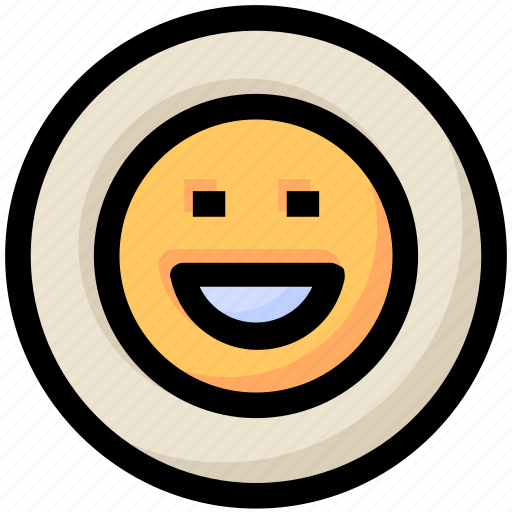 Emoji, face, happy, network, smile, social icon - Download on Iconfinder