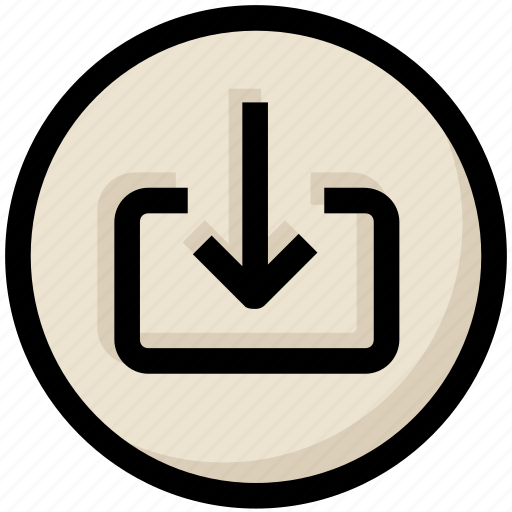 Arrow, down, download, network, received, social icon - Download on Iconfinder