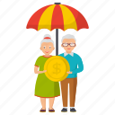 parental, pension, financial help, insurance money, umbrella, social benefits, social