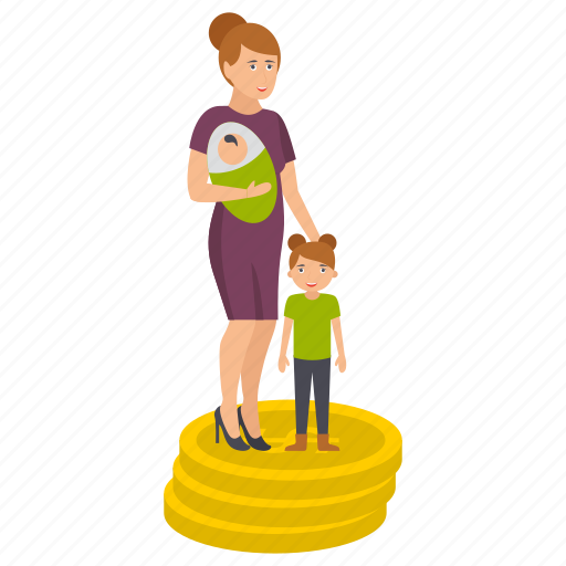 Family, pension, compensation, money, support, welfare, kids icon - Download on Iconfinder