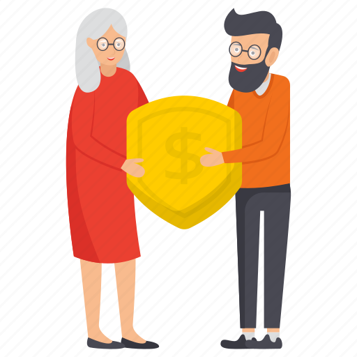 Pension, employer agent, giving, insurance agent, money, insurance, social help icon - Download on Iconfinder
