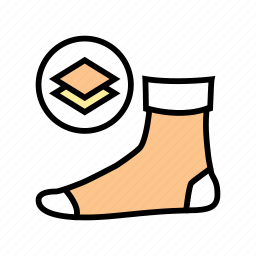 Accessory, fabric, middle, sock, socks, warm icon - Download on Iconfinder