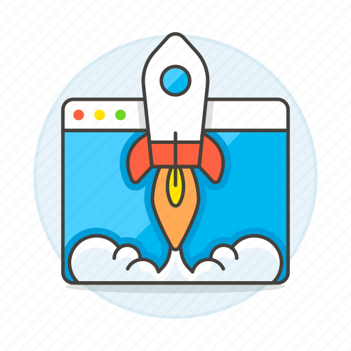 App, beta, launch, mac, pc, release, rocket icon - Download on Iconfinder