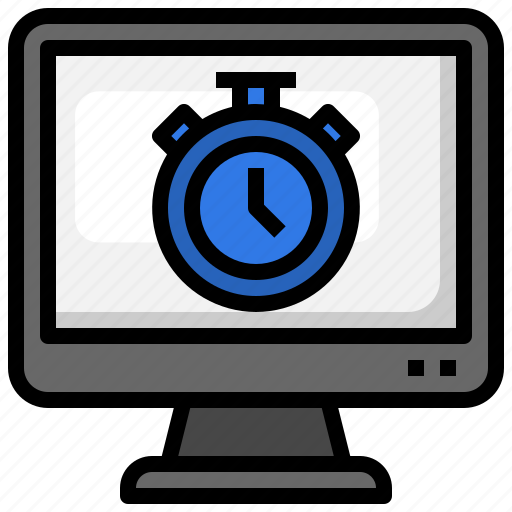 Stopwatch, timer, computer, clock icon - Download on Iconfinder