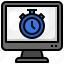 stopwatch, timer, computer, clock 
