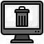 trash, recycle, bin, delete, computer 
