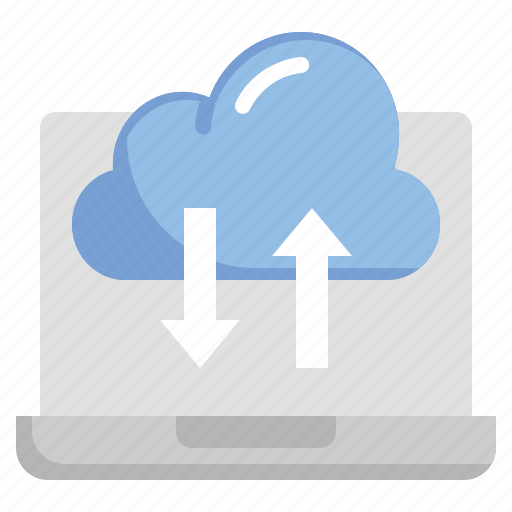 Cloud, connected, data, download icon - Download on Iconfinder