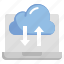 cloud, connected, data, download 
