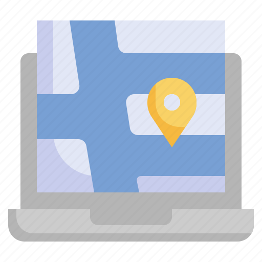 Map, placeholder, navigator, screen, location icon - Download on Iconfinder
