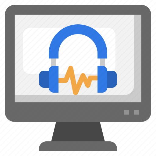 Music, player, listening, desktop, headphones, software icon - Download on Iconfinder
