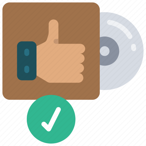 Approved, software, thumbs, up, correct icon - Download on Iconfinder