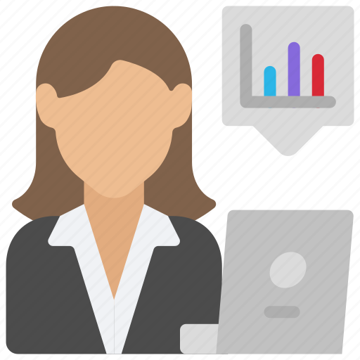 Female, analyst, woman, user, avatar, analyse icon - Download on Iconfinder