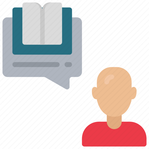 User, stories, person, man, book icon - Download on Iconfinder