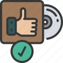 approved, software, thumbs, up, correct