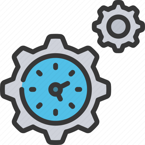 Development, time, gear, timer icon - Download on Iconfinder