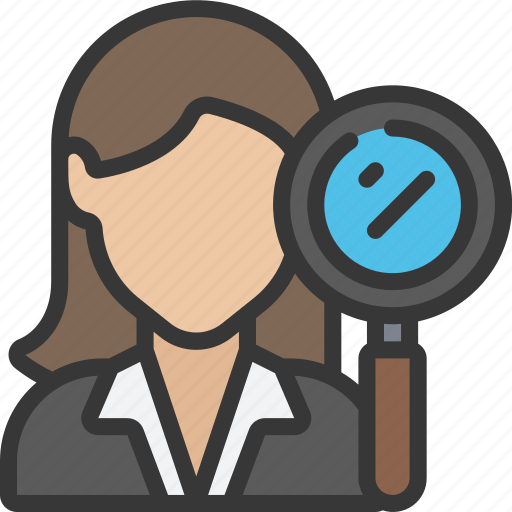 Female, auditor, woman, user, avatar, audit icon - Download on Iconfinder