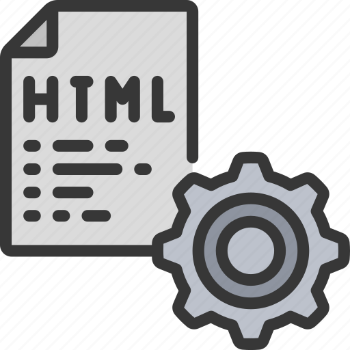Html, software, document, coding, cog, file icon - Download on Iconfinder