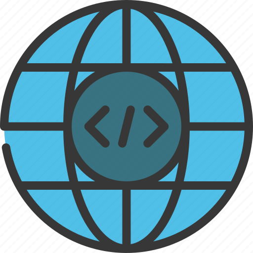 Internet, programming, globe, grid, code icon - Download on Iconfinder