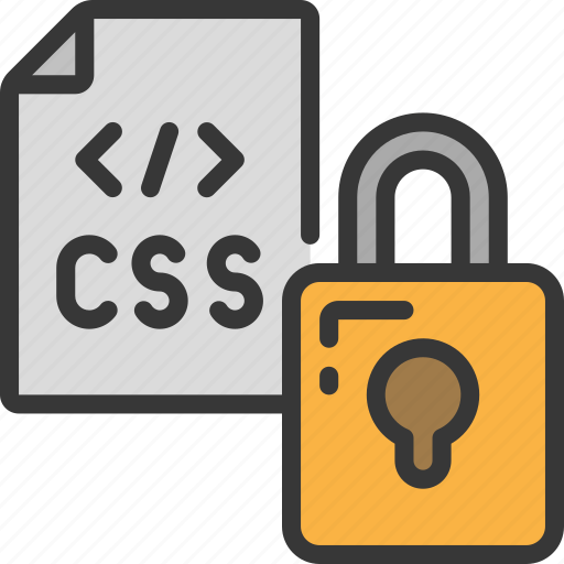 Locked, code, file, lock, secure, css icon - Download on Iconfinder