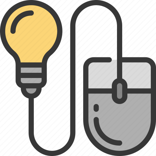 Mouse, ideas, click, lightbulb, bulb icon - Download on Iconfinder