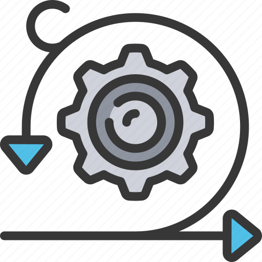 Sprint, development, agile, process, cog icon - Download on Iconfinder