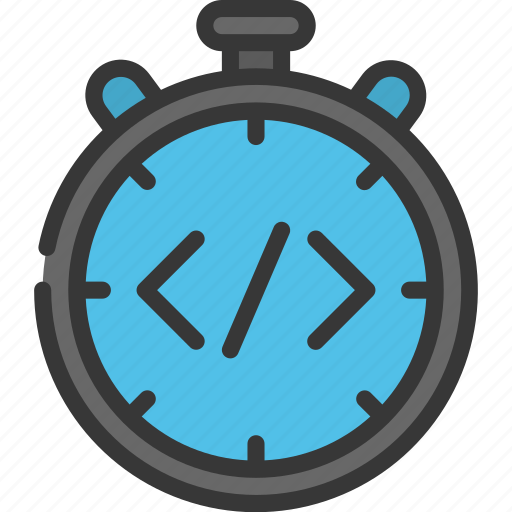 Timed, code, timer, coding, programming icon - Download on Iconfinder
