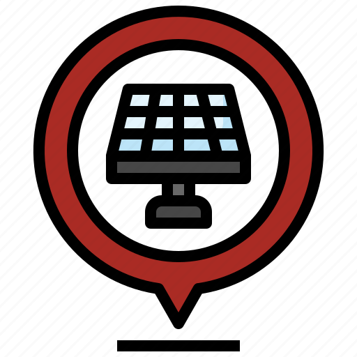 Location, solar, energy, panel, renewable icon - Download on Iconfinder