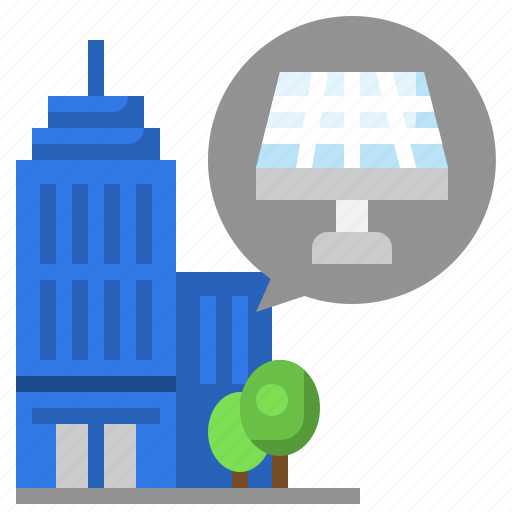 City, solar, energy, panel, renewable icon - Download on Iconfinder