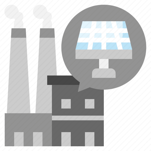 Factory, solar, energy, panel, renewable icon - Download on Iconfinder