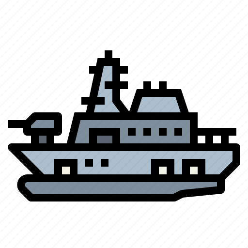 Military, navy, transportation, warship icon - Download on Iconfinder