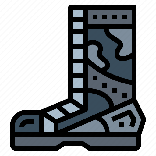 Boot, clothes, footwear, soldier icon - Download on Iconfinder