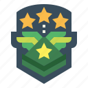 badge, military, rank, soldier, star
