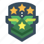 badge, military, rank, soldier, star 
