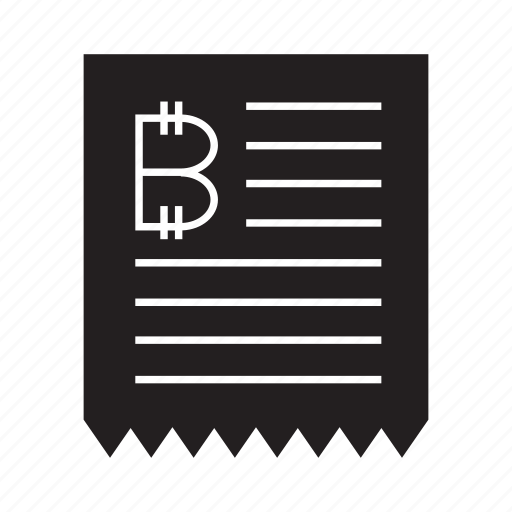 Bill, bitcoin, receipt icon - Download on Iconfinder