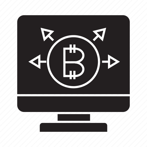 Bitcoin, computer, desktop icon - Download on Iconfinder