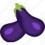aubergine, eggplant, vegetables icon 
