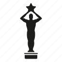 award, cinema, entertainment, movie, star, statue