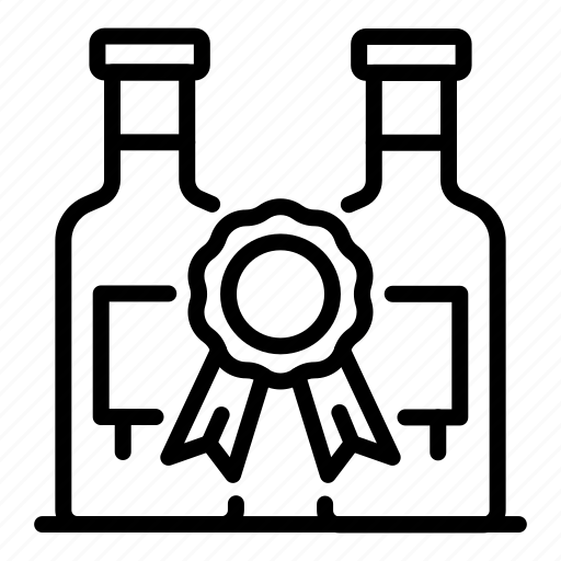 Award, bottles, thin, two, vector, yul909 icon - Download on Iconfinder