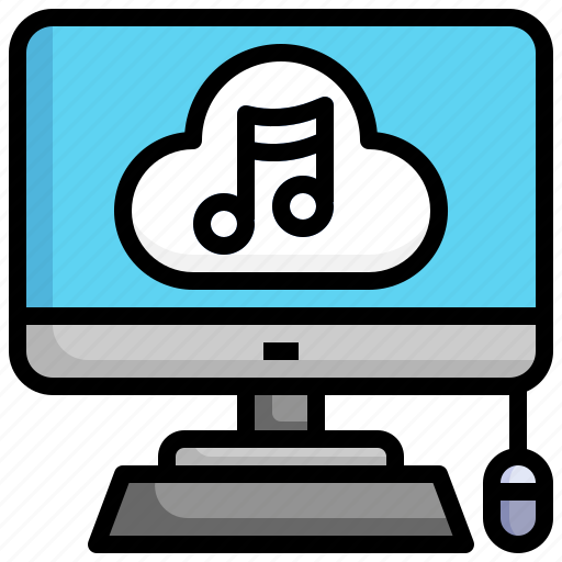 Music, cloud, volume, audio, speaker, sound, multimedia icon - Download on Iconfinder