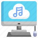 music, cloud, volume, audio, speaker, sound, multimedia