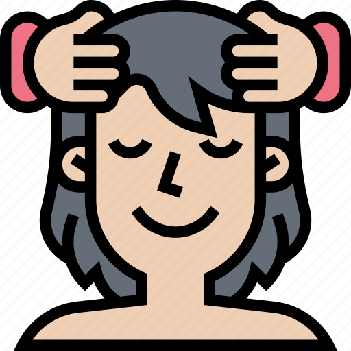 Head, massage, therapy, relaxing, wellness icon - Download on Iconfinder