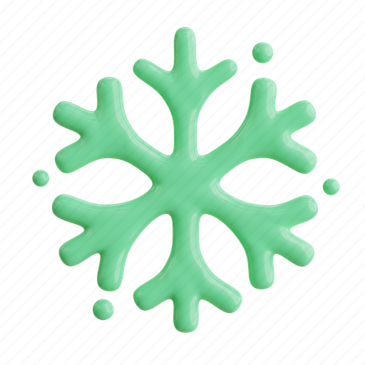 Snowflake, abstract, winter, snow, cold, season, holiday 3D illustration - Download on Iconfinder