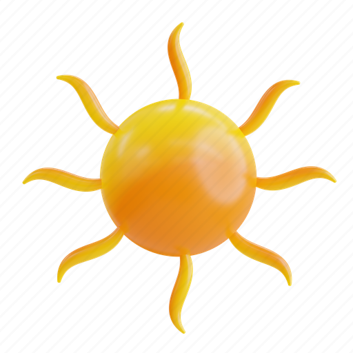 Sun, summer, element, light, sunrise, sunlight, hot 3D illustration - Download on Iconfinder