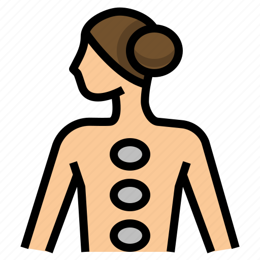Hot Massage Relaxation Spa Stones Icon