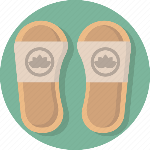 Care, footwear, hotel, relax, sauna, slipper, spa icon - Download on Iconfinder