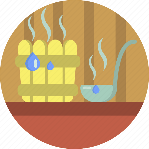 Heat, hot, relaxing, sauna, spa, steam, water icon - Download on Iconfinder