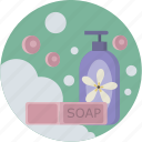 bubbles, care, foam, product, sauna, soap, spa