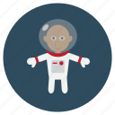 astronaut, fly, human, oxygen, space suit, universe