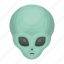 alien, head, space, universe 