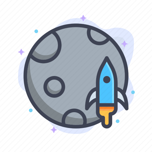 Astronomy, moon, planet, rocket, space icon - Download on Iconfinder